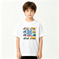 thumbnail image 2 of Never Have Too Many Trucks Boys Graphic Tee, Cute Construction 100% Cotton Kids Short Sleeve T-Shirt 4-13Y, 2 of 5