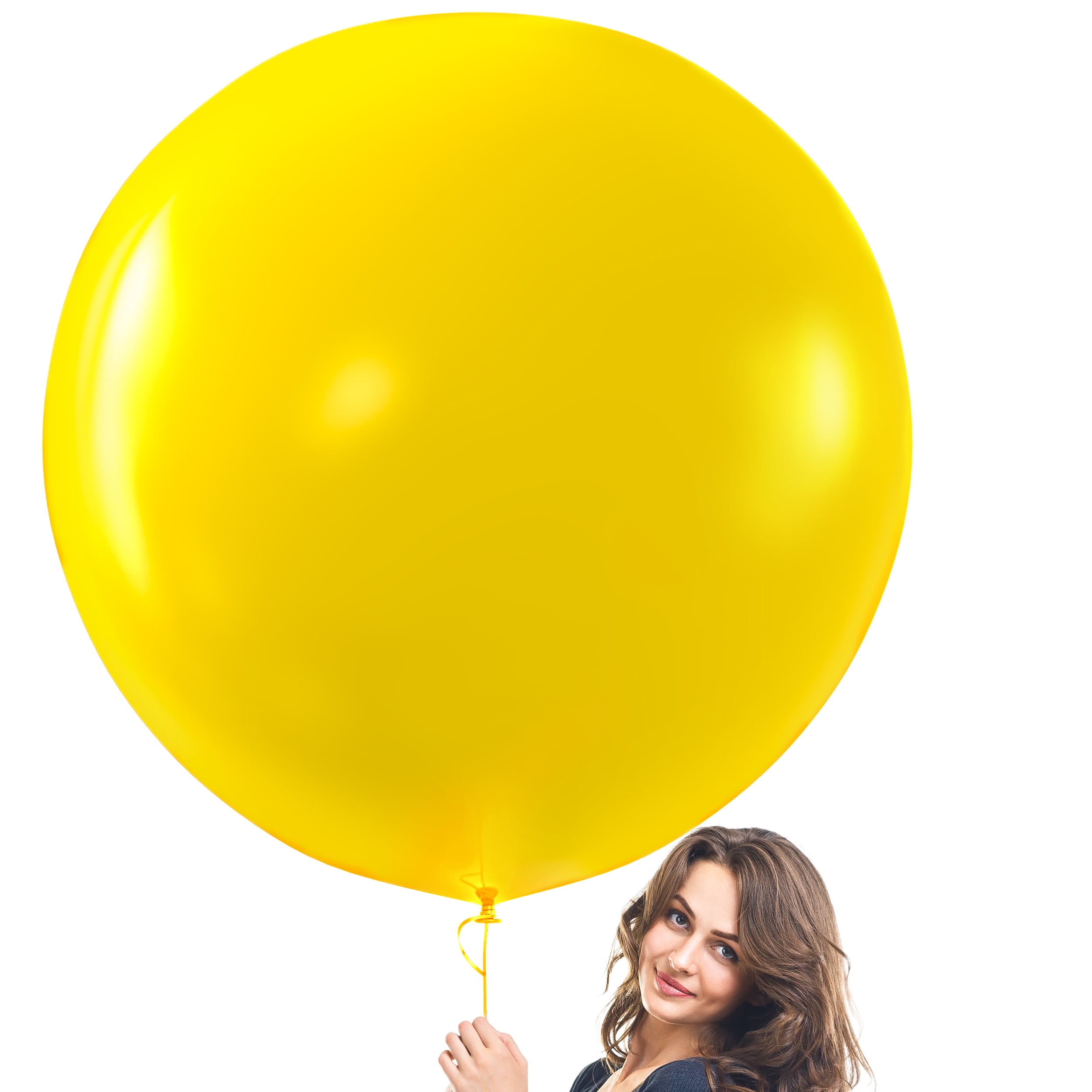 Prextex Yellow Giant Balloons 8 Jumbo 36 Inch Yellow Balloons for