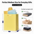 thumbnail image 2 of 8 PCS Gift Bags With Handles and 16 Tissues Medium Size Gift bags 8x5x10 Inch Paper Bags for Party,Birthday,Baby Shower,Wedding, School Supplies and Gifts, 2 of 4