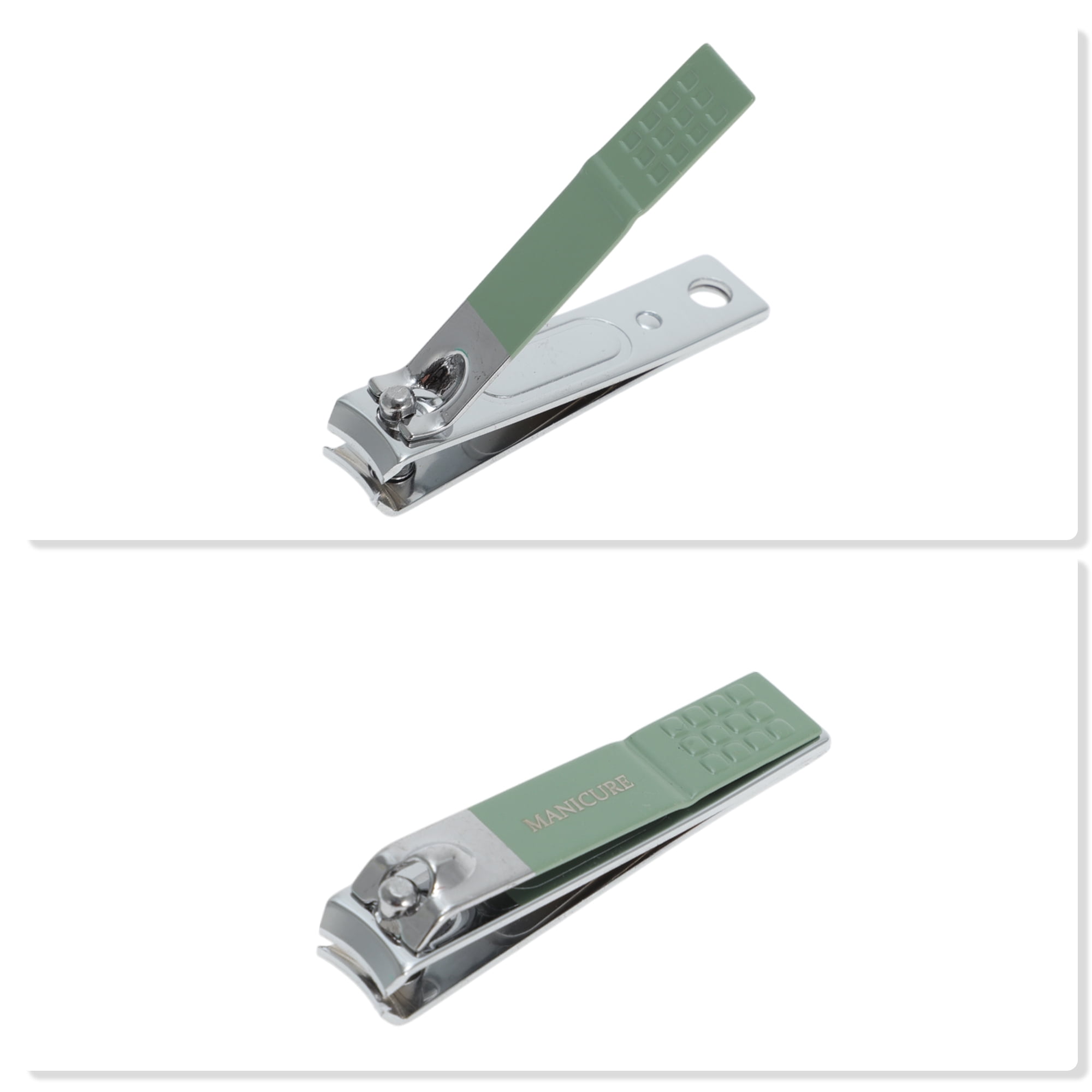 Unique Bargains 6pcs Portable Nail Clippers Set 3.54" Length Green