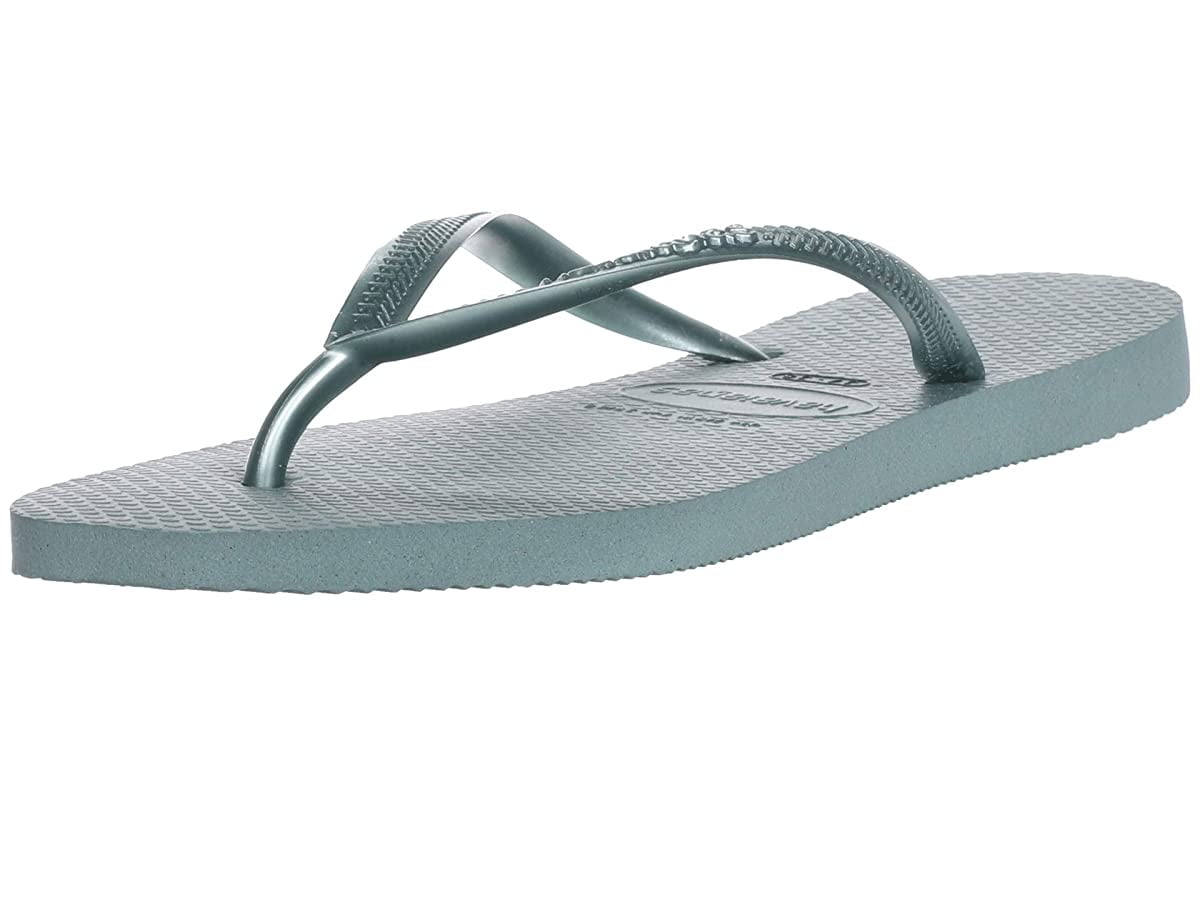 havaianas slim silver blue