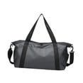 thumbnail image 3 of Bolsa de gimnasio DYNWAVEMX Bolsa de viaje de lona Oxford Multiusos Moderna para artículos de tocador Gris, 3 of 8