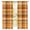 Orange, Brown, Cream, variant on Orange Checked Fall Sheer Curtains 63 Inches Long, Thanksgiving Buffalo Plaid Light Filtering Window Curtains for Living Room/Bedroom, Rod Pocket Voile Sheer Curtain Drapes, 52"W x 63"L, 2 Panels