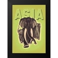 thumbnail image 2 of Robert Harrer 14x18 Black Modern Wood Framed Wall Art Titled - Indian Elephants, 1934, 2 of 5