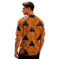 thumbnail image 4 of Mens Halloween Shirt Pumpkin Ghost Funny Graphic Print Halloween T Shirts Plus Size Short Sleeve Halloween Blouse Tops, 4 of 5