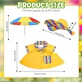 thumbnail image 5 of Rainy Day Themed Porch Goose Outfit With Yellow Raincoat Hat And Umbrella For 23 Inch Goose Statue Garden Decor, 5 of 7