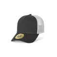 thumbnail image 1 of TopHeadwear Jersey Knit Five Panel Pro Style Mesh Back Caps, Black Grey, 1 of 2