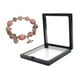 thumbnail image 3 of Pulsera ligera y clásica con cuentas para mujer, ideal como regalo de cumpleaños, Acción de Gracias, fiesta de compromiso o para madres. Planeta rosa, 3 of 9