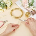 thumbnail image 3 of 50M Aluminum Craft Wire 0.8mm Gold Crafting Wire 20 Gauge Aluminum Wire Beading Wire Bendable Metal Craft Wire Jewelry Wire for Jewelry Making Wire Wrapping Beading Sculpting Floral Modeling DIY, 3 of 5