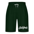 thumbnail image 5 of Mens Casual Shorts Lace-Up Elástico Cintura Bolsillo Ejercicio Fitness Hogar Pantalones de Media Longitud para Diario, 5 of 5