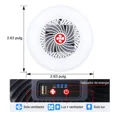 thumbnail image 2 of Lámpara Ventilador Solar Recargable Camping 3 Velocidades USB LED Colgante, 2 of 11