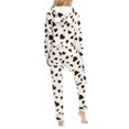 thumbnail image 5 of Baqcunre Ladies Red Love Printed Long Sleeve Zipper Hooded Ear Jumpsuit,L,Womens Pajamas,Onesie Pajamas For Women,Lounge Sets For Women,Long Sleeve Jumpsuit For Women,Womens Clothes,White, 5 of 8