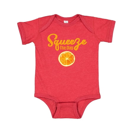 

Inktastic Orange Squeeze The Day Gift Baby Boy or Baby Girl Bodysuit