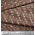 thumbnail image 2 of Soimoi Cotton Duck Fabric Abstract Dots Shirting Printed Fabric 1 Yard 42 Inch Wide, 2 of 3