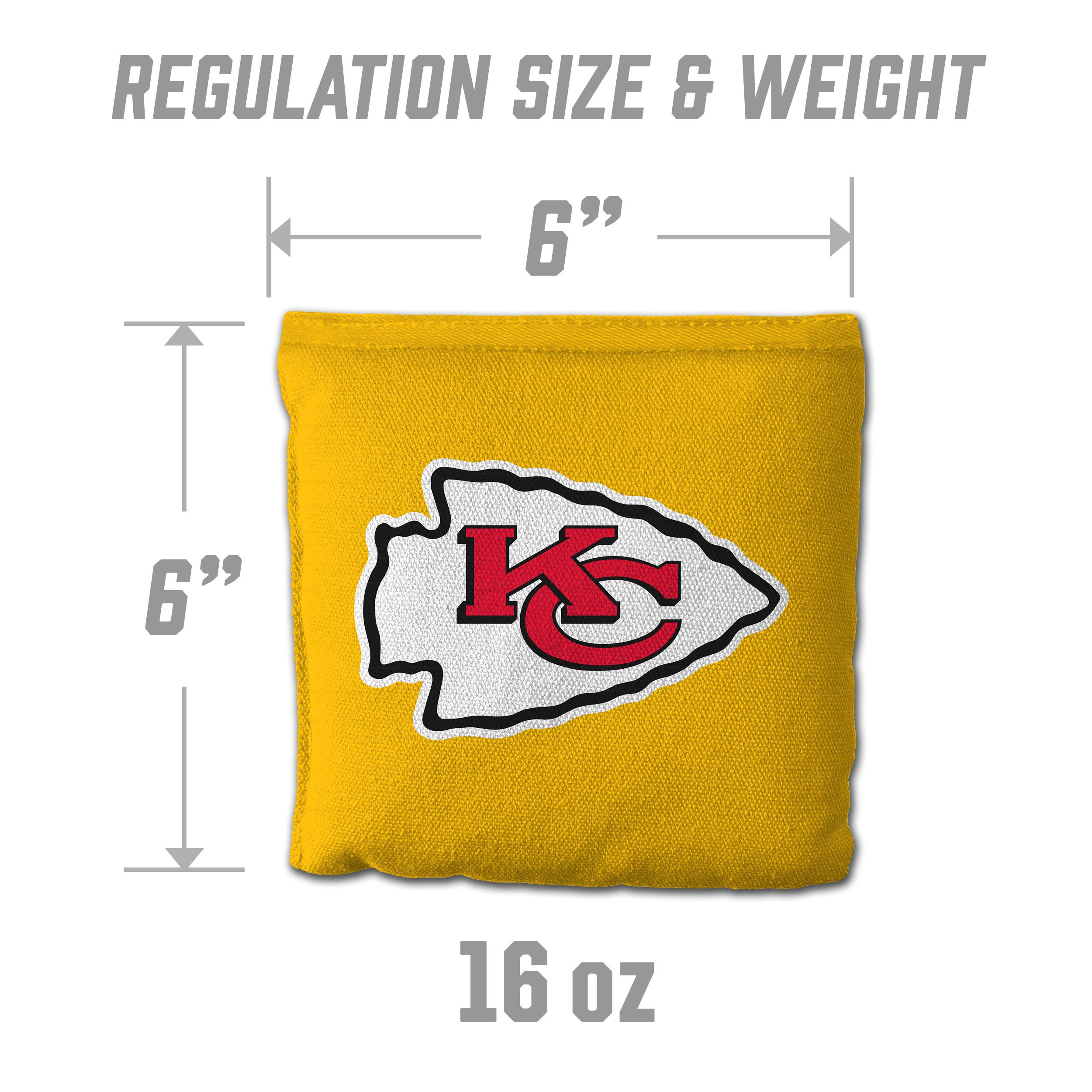 Kansas City Chiefs 8pk Licensed Cornhole Bags