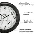 thumbnail image 2 of Reloj exterior CLXEAST iluminado de 45 cm con termómetro e higrómetro, 2 of 9