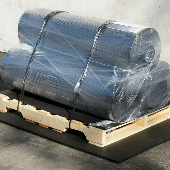 Rubber-Cal Heavy Duty Appliance Mat - 3/4" x 2ft Wide x 3ft Long - Black Rubber Floor Protection Mat