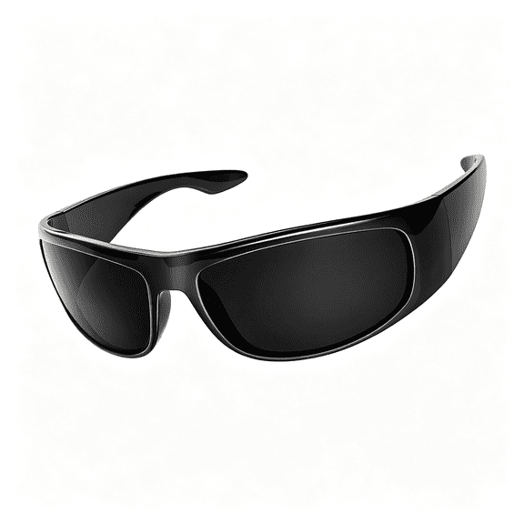 HBMYN Wrap Around Sunglasses for Men Women Super Dark Blackout Sunglasses for Sensitive Eyes Uv400 Protection Secure Wrap Around Sunglasses