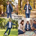thumbnail image 3 of Pogiun Boys Fleece Jacket Sherpa Lined Zip Up Hoodies for Kids Winter Coat Gray-blue 11-12Y, 3 of 6