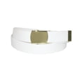 thumbnail image 1 of CTM® Cotton Adjustable Belt with Brass Buckle, 1 of 1