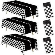 Race Car Boy Birthday Tablecloth – 3pcs Racing Party Table Cover for Kids Birthday Decorations, Disposable Table Cloth for Fast One or Two Fast Theme, 86in x 55in$$Electronics Accessories