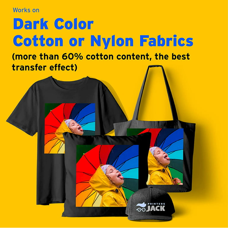 8.3 x 11.7 (A4) Dark Fabric Inkjet Heat Transfer Paper - 20