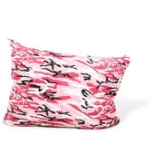 29"x37" Pink Camo Twill Medium "Buddy" Pillow