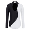 thumbnail image 2 of RUNQHUI Kids Girls Gymnastic Leotard Sparkly Rhinestone Long Sleeve Ballet Dance Bodysuit Figure Skating Jumpsuit Unitard White 6, 2 of 5