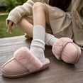 thumbnail image 4 of FREISTERN Women's Fuzzy Slippers Fluffy Scuff Cozy House Shoes, 4 of 8