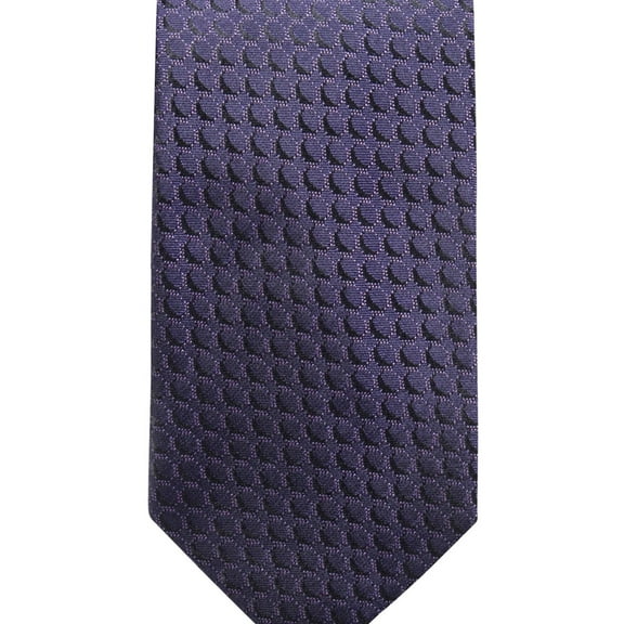 Alfani Mens Geometric Self-tied Necktie, Purple, One Size