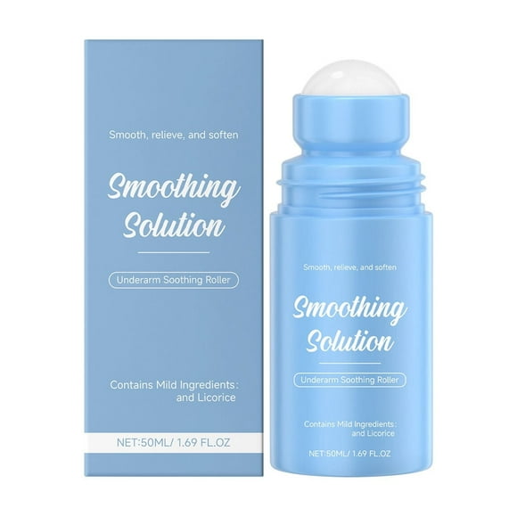 Solución suavizante para axilas. Rodillo calmante para después del afeitado. Limpia suavemente las axilas. Suero hidratante y calmante. 50 ml.