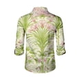 thumbnail image 4 of Kixjoy Hawaiian Shirt for Men Oversized Long Sleeve Button Down Shirts Stretch Beach Collared Regular Fit Shirts Lightweight Summer Casual Blouse for Men, Royal Blue 2XL, 4 of 4
