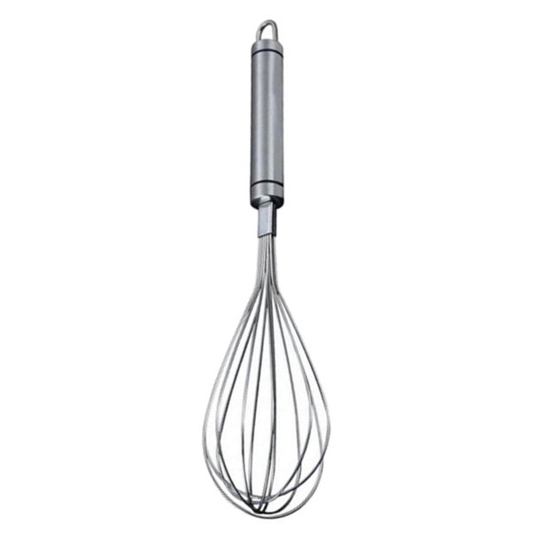 Batidor de alambre de cocina inoxidable r de Huevos r de material acero Inoxidable para Cocinar Apto para Lavavajillas Resistente Plata 29.5x6.5 cm Magideal Batidor de alambre de cocina inoxidable
