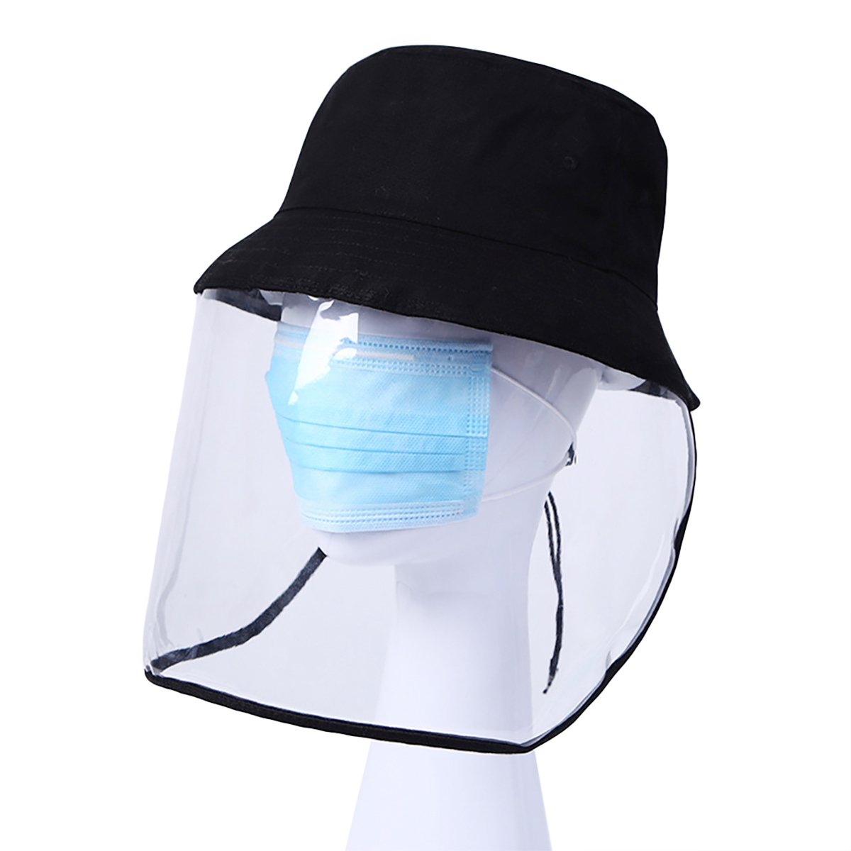 BSAH UV Protection Bucket Hat with Face Shield AntiDroplet Dustproof Hat for Men Momen