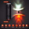 thumbnail image 2 of Casco de bicicleta JINKEY 2 EN 1 con luz LED delantera y trasera, impermeable, 2 of 9