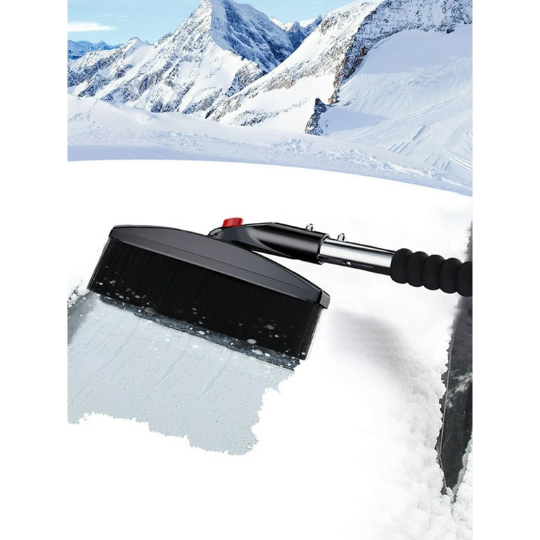 3-in-1 Snow Shovel w/ Ice Scraper & Snow Brush