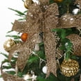 thumbnail image 4 of Miaocao White Glitter Ribbon for Christmas Tree 2-1/2" Diamond Mesh Wired Christmas Ribbon for Tree Decorations, Gift Wrapping, Bows, Wreath Supplies, Garlands- Continuous 10 Yards, 4 of 9