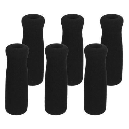 LEORX Handle Grips Cane Handle Grips Black Sponge 6Pcs