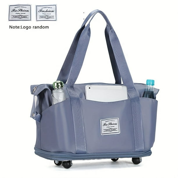 Travel Luggage Bag With Wheels Foldable Dry And Wet Separation