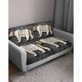thumbnail image 3 of Vintage White Brown Bear Sofa Couch Cushion Covers Washable, Removable Stretchable Sectional Couch Covers, Retro Country Rustic Wood Grain Slipcovers for L & T Shape Sofa Protector S Size 3 pcs, 3 of 7