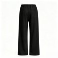 thumbnail image 6 of DLIDG Wide Leg Sweatpants for Women Drawstring High Waisted Sweatpants Plus Size Casual Loose Baggy Pants Comfy Soft Palazzo Pants Fleece Lined Lounge Workout Trousers with Pockets Black L, 6 of 6