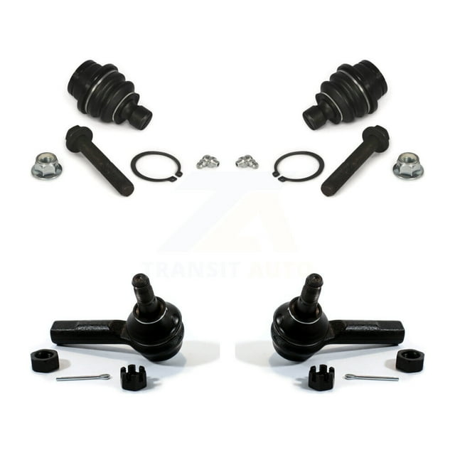 Front Suspension Ball Joint and Tie Rod End Kit for Car 2004 Nissan Pathfinder Armada with 14mm Diameter Thread - Left Right Side (Driver Passenger) K72-101286