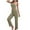 Green, variant on Tbopshirt Women's 2 Piece Outfits Women's Home Wear Casual Solid Color Knitted Suspender Top,Pants,Robe,Pajamas,Three Piece Set Wide Leg Pants