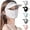 Gray, variant on Full Face Cover Sunscreen Face Veil UV Protection Sun Shield Face Cover for Women Girls Summer Hat with Eye Shield