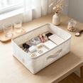 thumbnail image 5 of Fmbmuo Foldable Storage Basket With Handle , Storage Containers For Clothes Diamond Art Storage For Wardrobe Shelf Nursery Bedroom Living Room, 5 of 6