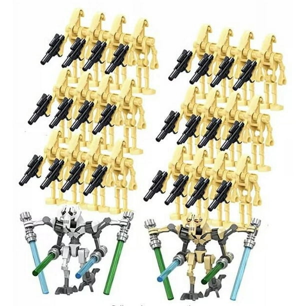 Set de 26 Figuras de Soldados y Droides de Batalla con Armas, Juguetes de Bloques de Construcción, Regalo de Cumpleaños para Niños