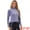 Blue Purple, variant on DARING DIVA Women's Turtleneck Long Sleeve Stretchy Velvet Blouses M Olive Green