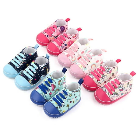 

Baby Boys Girls Cartoon Pattern Casual Lace-up Sneaker Shoes