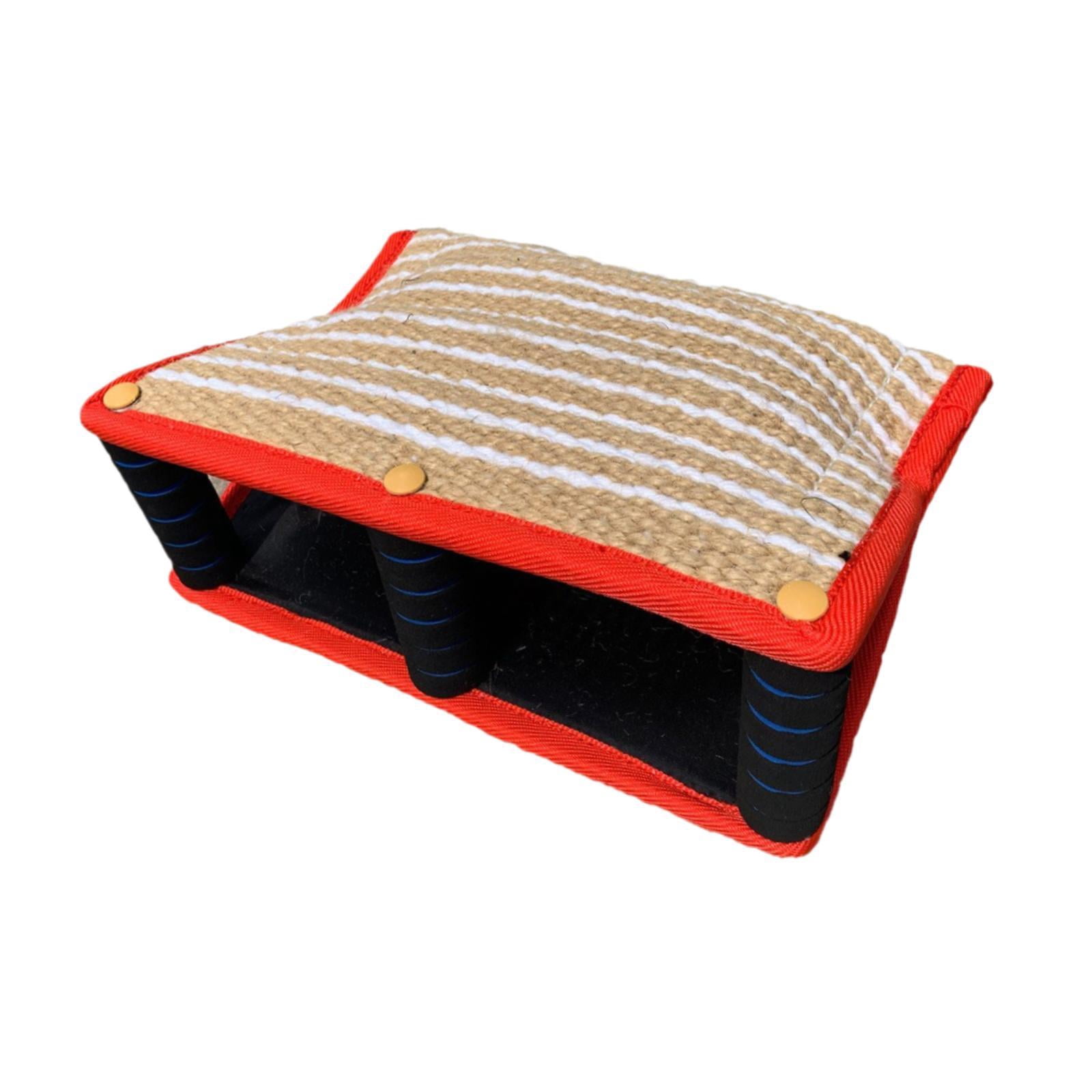 oshhni Dog Bite Pillow Bite Training Interactive Toy for Huskies Labradors red