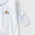thumbnail image 5 of CAUYDY Newborn Boy Going Home Outfit Baby Sleepers Preemie Clothing Long Sleeved Pajamas Infant Boys Bodysuit Fall Winter Romper 3 6 9 12 18 24 Months Light Blue for Sizes Newborn, 5 of 6